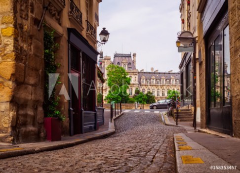 Picture of Old cozy street in Paris France